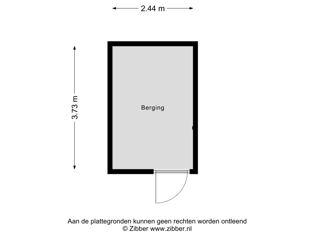 Bekijk plattegrond van Berging van Buizerdweg 31