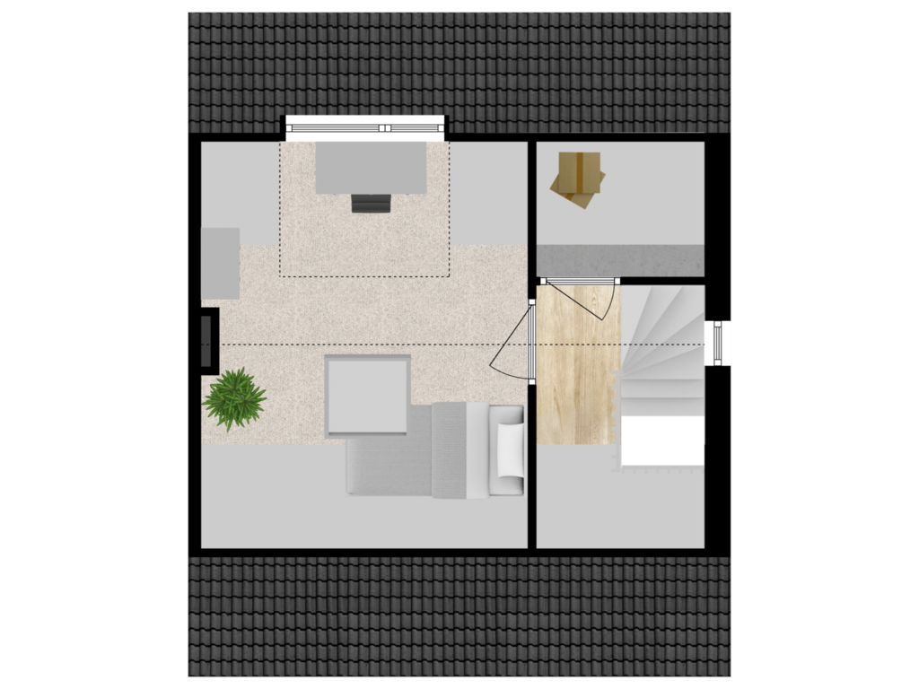 Bekijk plattegrond van TWEEDE VERDIEPING van Koenestraat 6