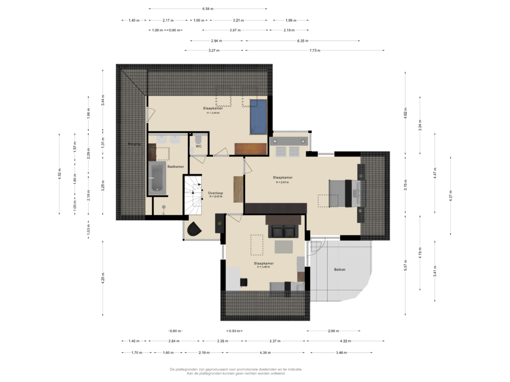 Bekijk plattegrond van 1e Verdieping van Prins Hendrikweg 35