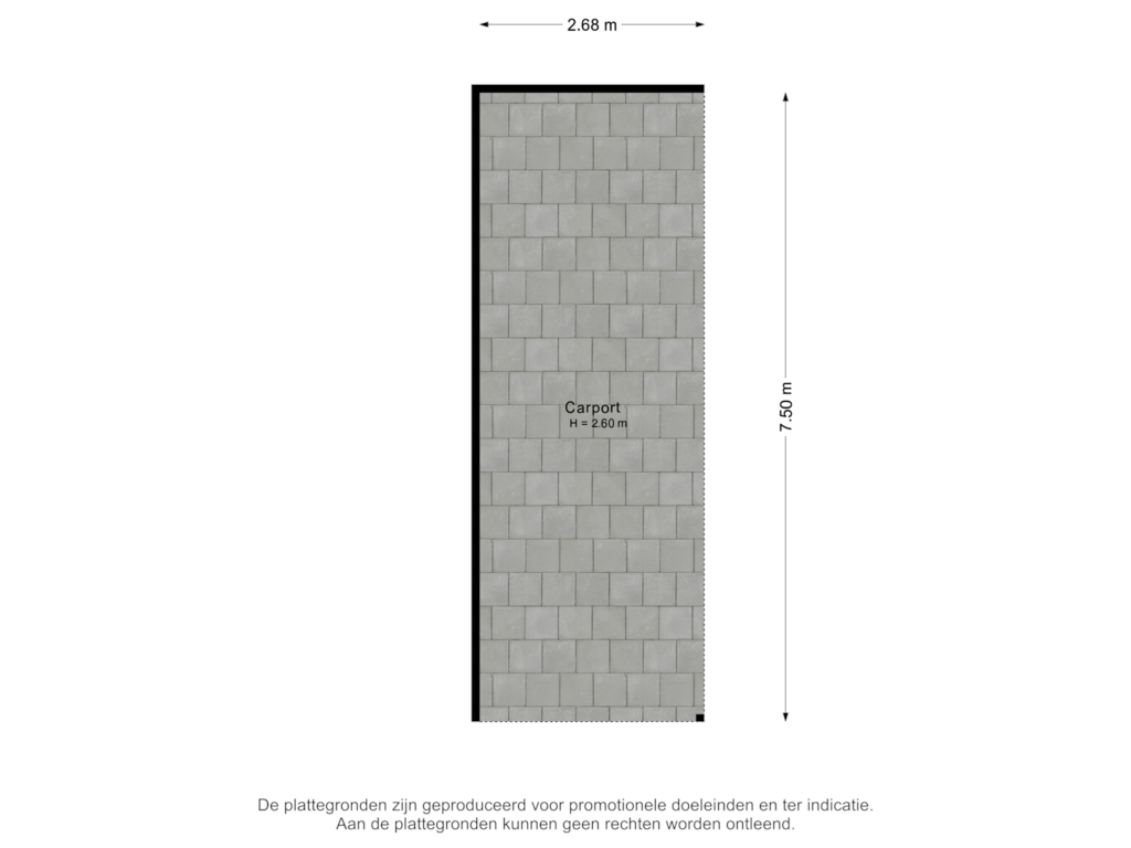 Bekijk plattegrond van Carport van Prins Hendrikweg 35