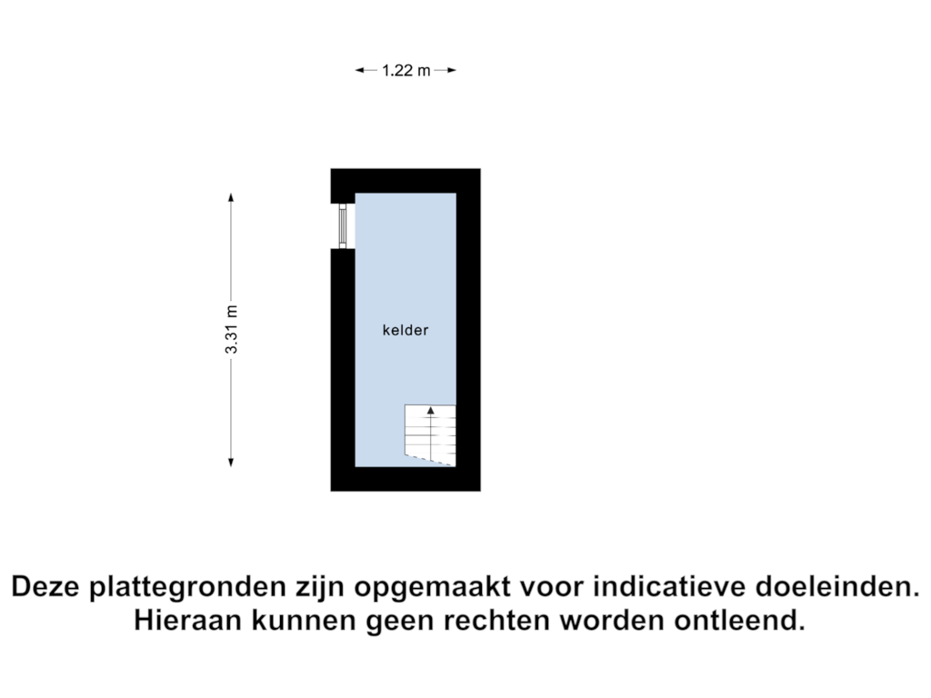 Bekijk plattegrond van Kelder van Pastoor Bressersstraat 18