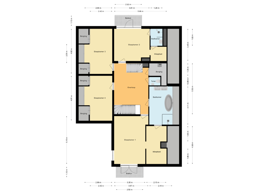 Bekijk plattegrond van Eerste verdieping van Dreeslaan 419