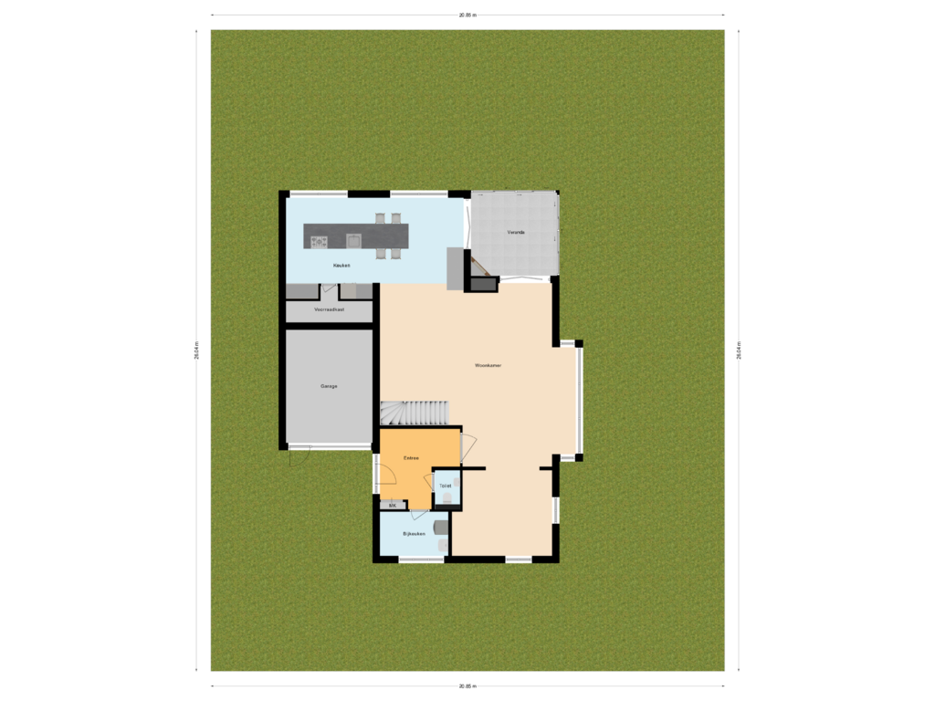 Bekijk plattegrond van Situatie van Dreeslaan 419