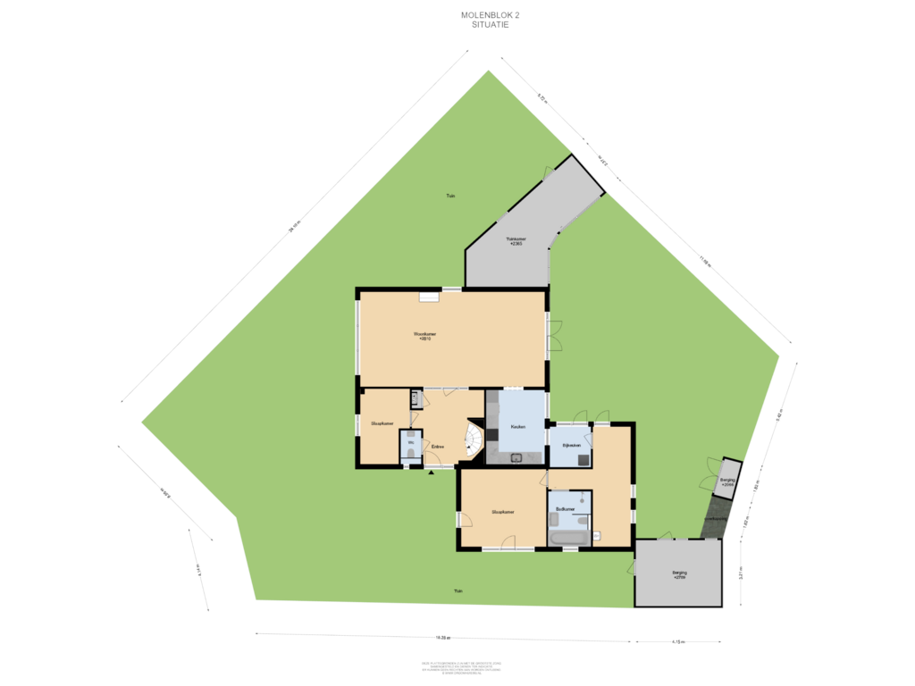 Bekijk plattegrond van Situatie van Molenblok 2