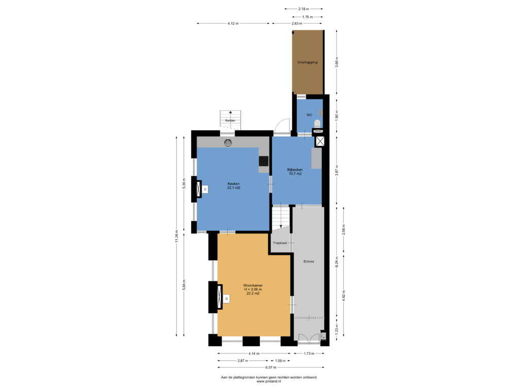 Bekijk plattegrond van Begane Grond van Noorderstraat 185