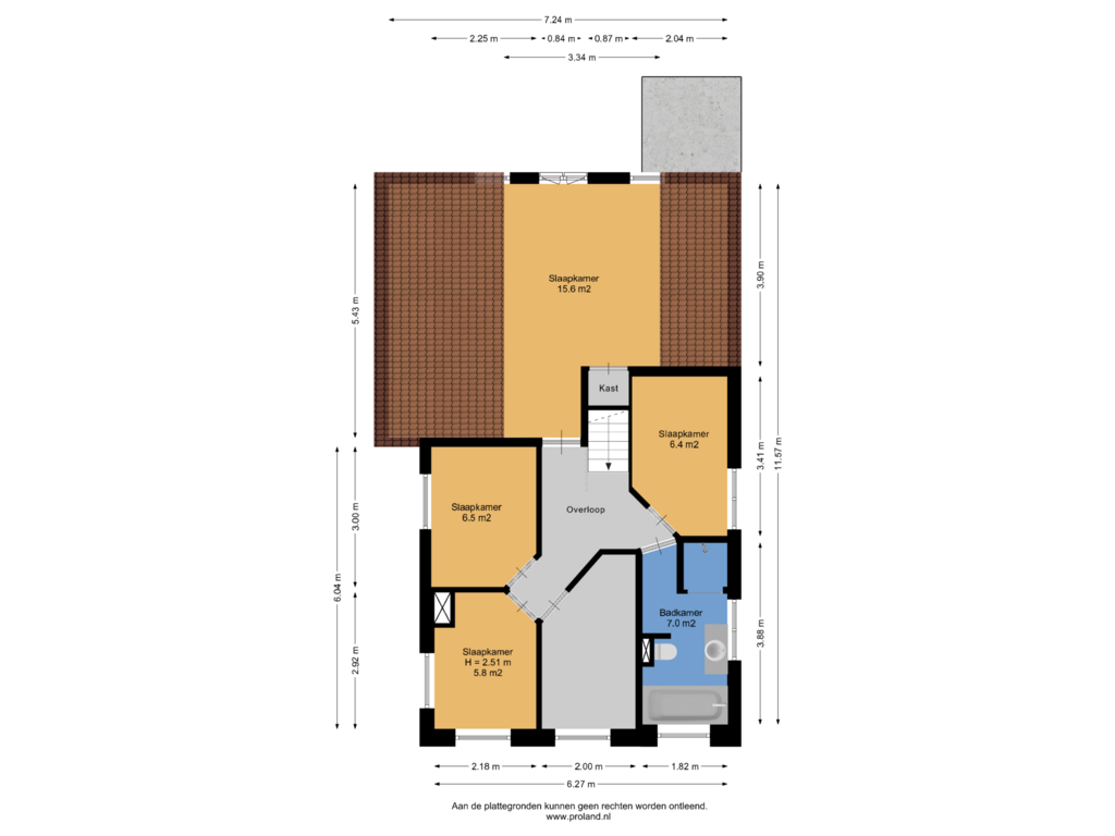 Bekijk plattegrond van 1e Verdieping van Noorderstraat 185