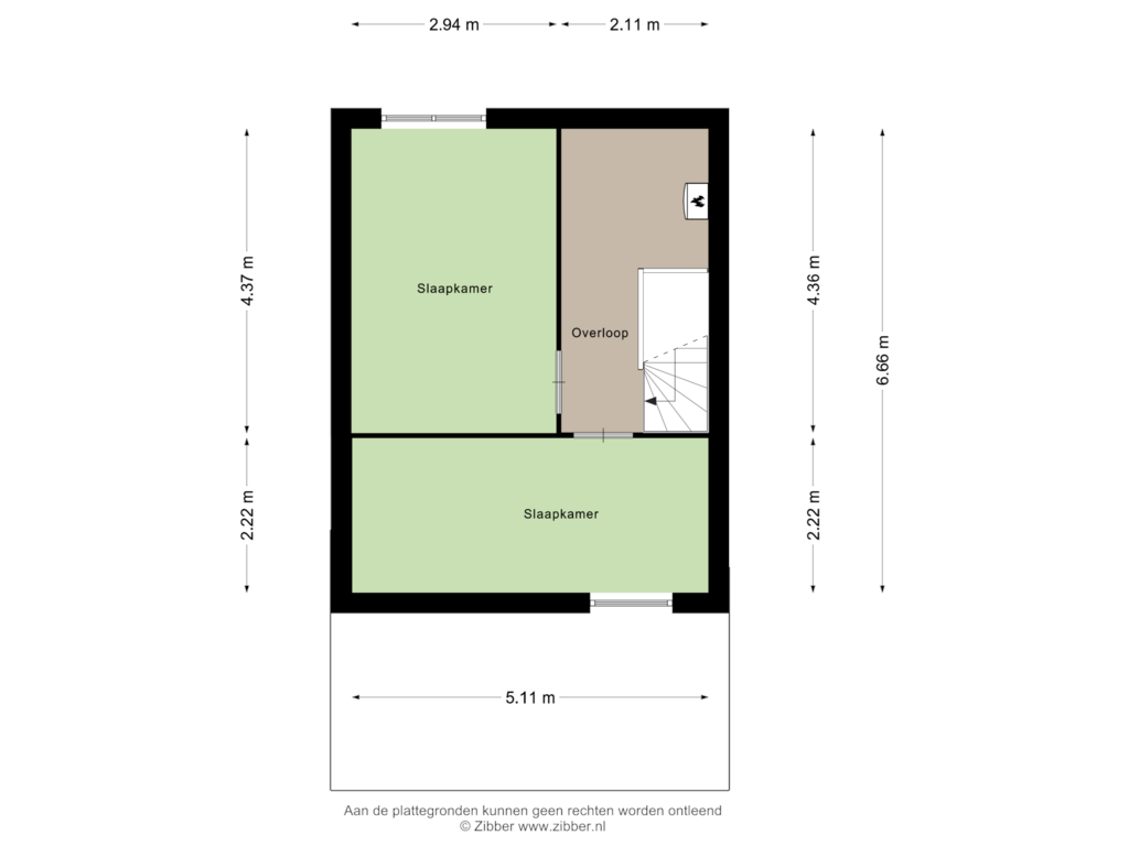 Bekijk plattegrond van Tweede Verdieping van Emingaheerd 43