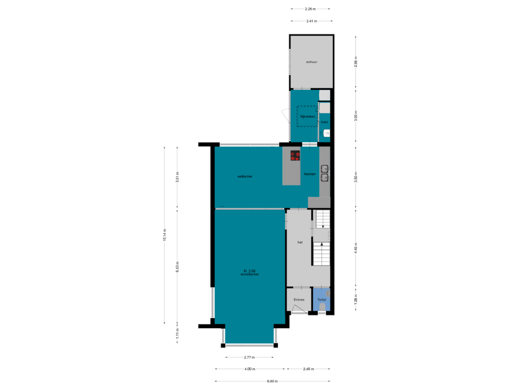 Bekijk plattegrond van BG van Huizerweg 79