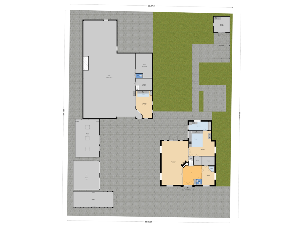 Bekijk plattegrond van Situatie van 2e Tochtweg 60