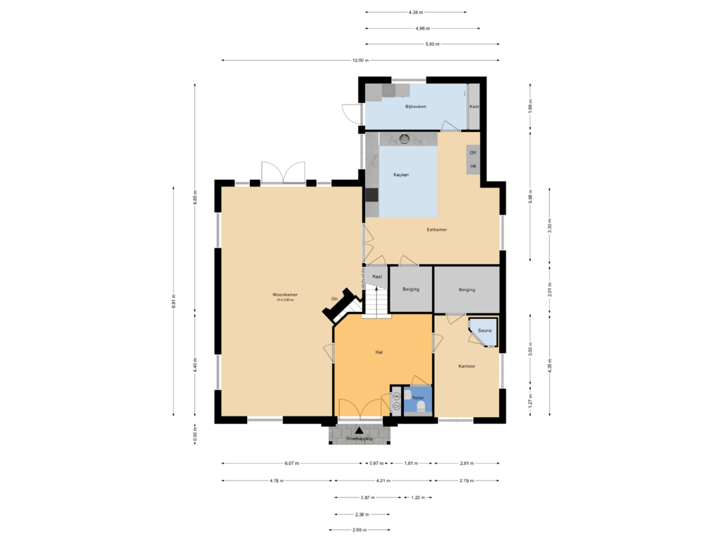 Bekijk plattegrond van Begane Grond van 2e Tochtweg 60