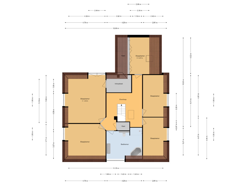 Bekijk plattegrond van 1e  Verdieping van 2e Tochtweg 60