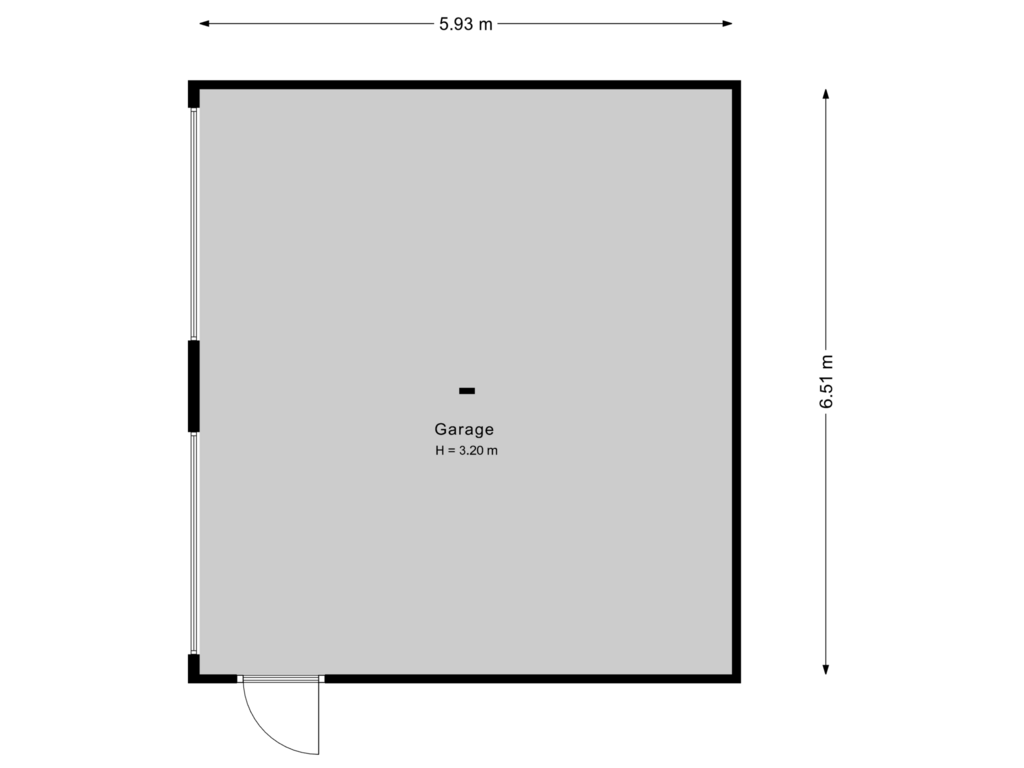 Bekijk plattegrond van Garage Begane Grond van 2e Tochtweg 60