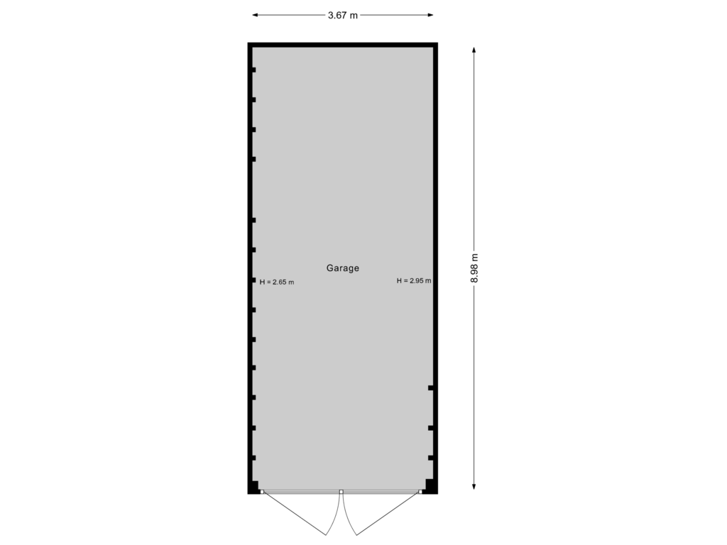 Bekijk plattegrond van Garage 2 van 2e Tochtweg 60