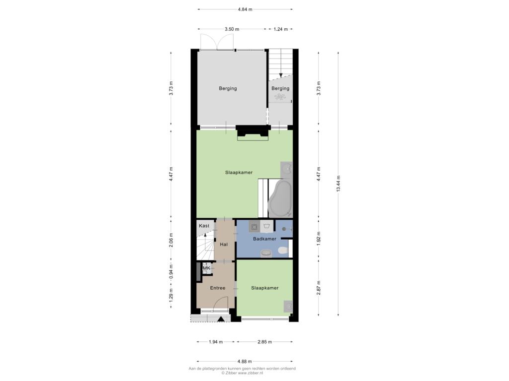 Bekijk plattegrond van Begane Grond van Chopinstraat 77