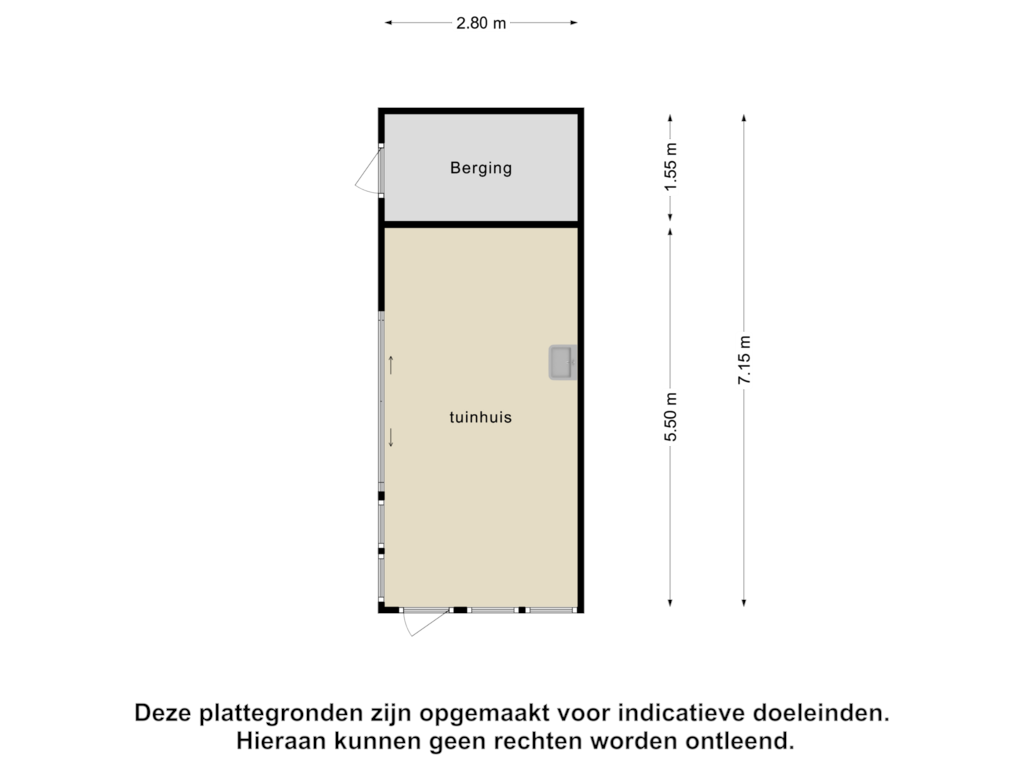 Bekijk plattegrond van Berging van Zinkweg 149