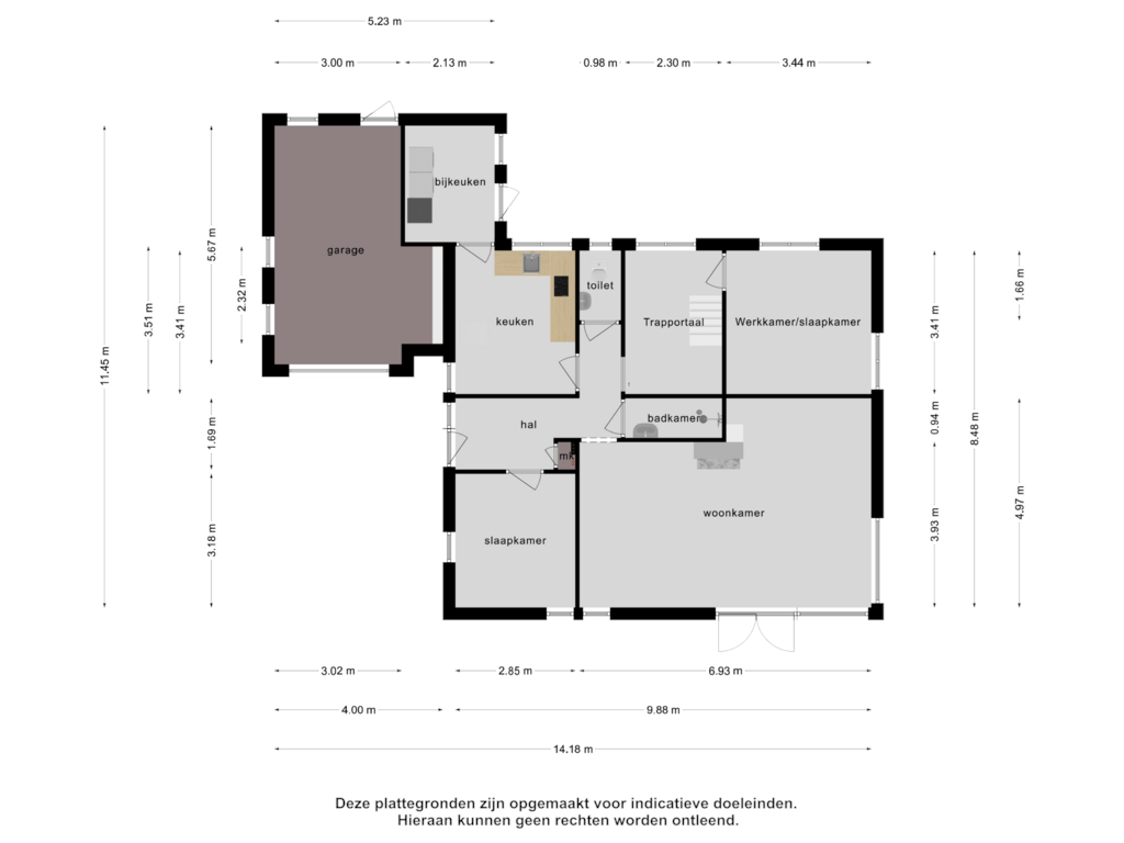 Bekijk plattegrond van Begane grond van Schoutstraat 9