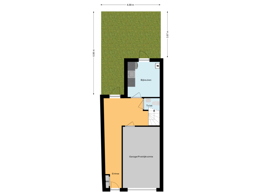 View floorplan of Situatie of Zeemansstraat 13