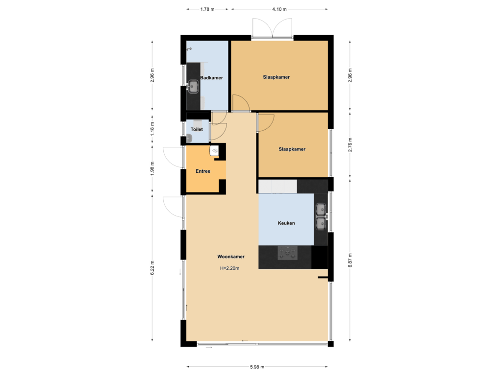 Bekijk plattegrond van Begane grond van Arkenpark De Plashoeve 21