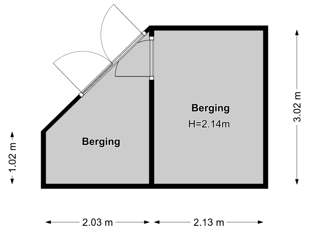 Bekijk plattegrond van Berging van Arkenpark De Plashoeve 21