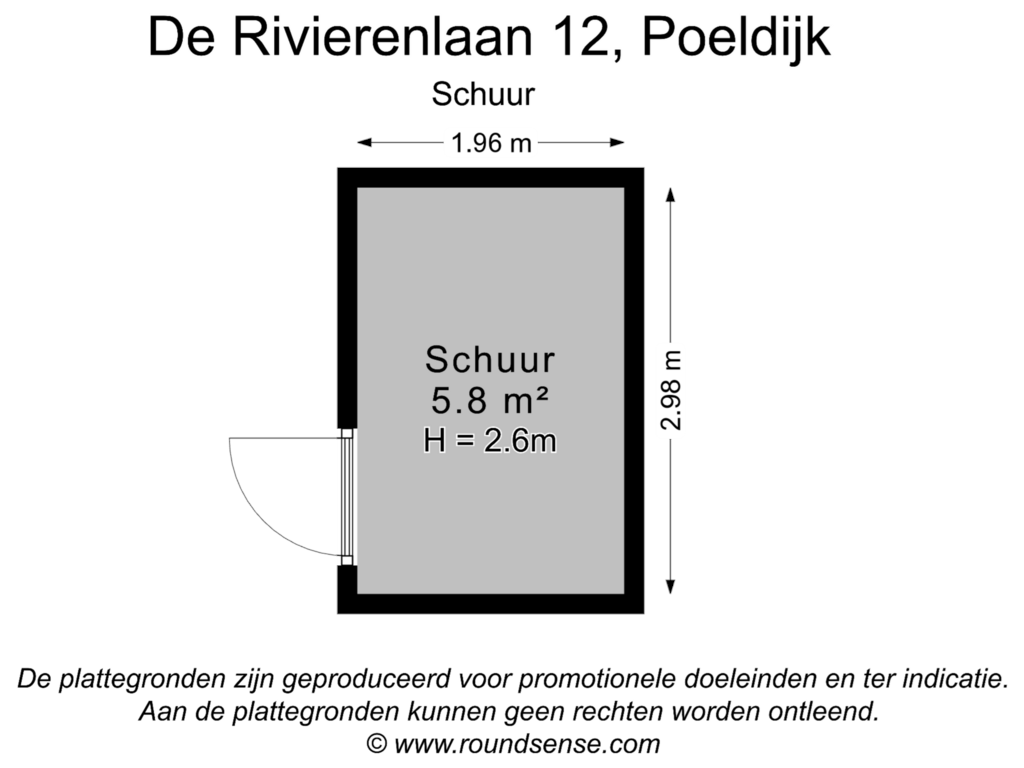 Bekijk plattegrond van Schuur van De Rivierenlaan 12