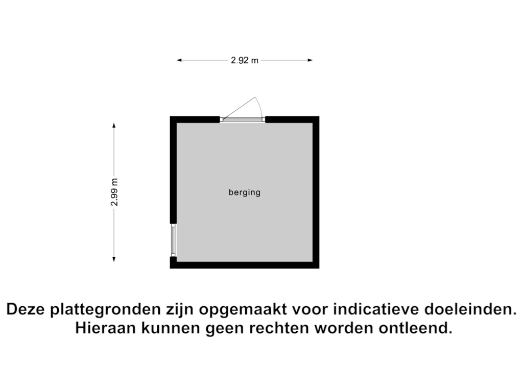 View floorplan of Berging of Middelveldstraat 64