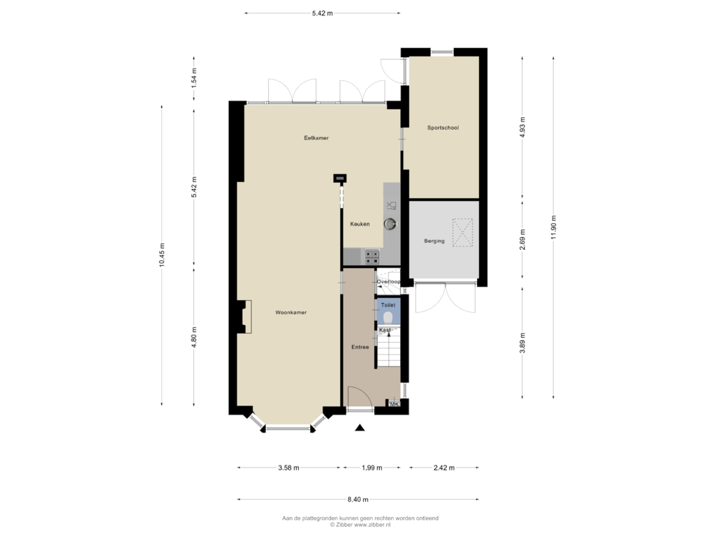 Bekijk plattegrond van Begane Grond van Panweg 25