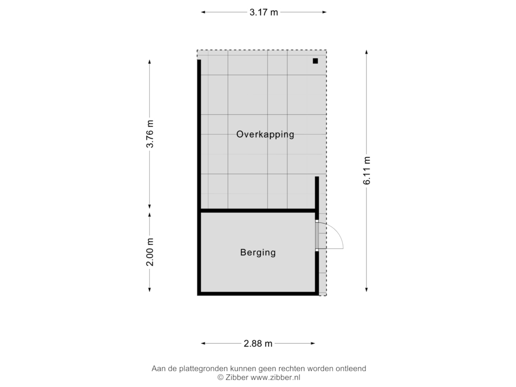 Bekijk plattegrond van Berging van Panweg 25