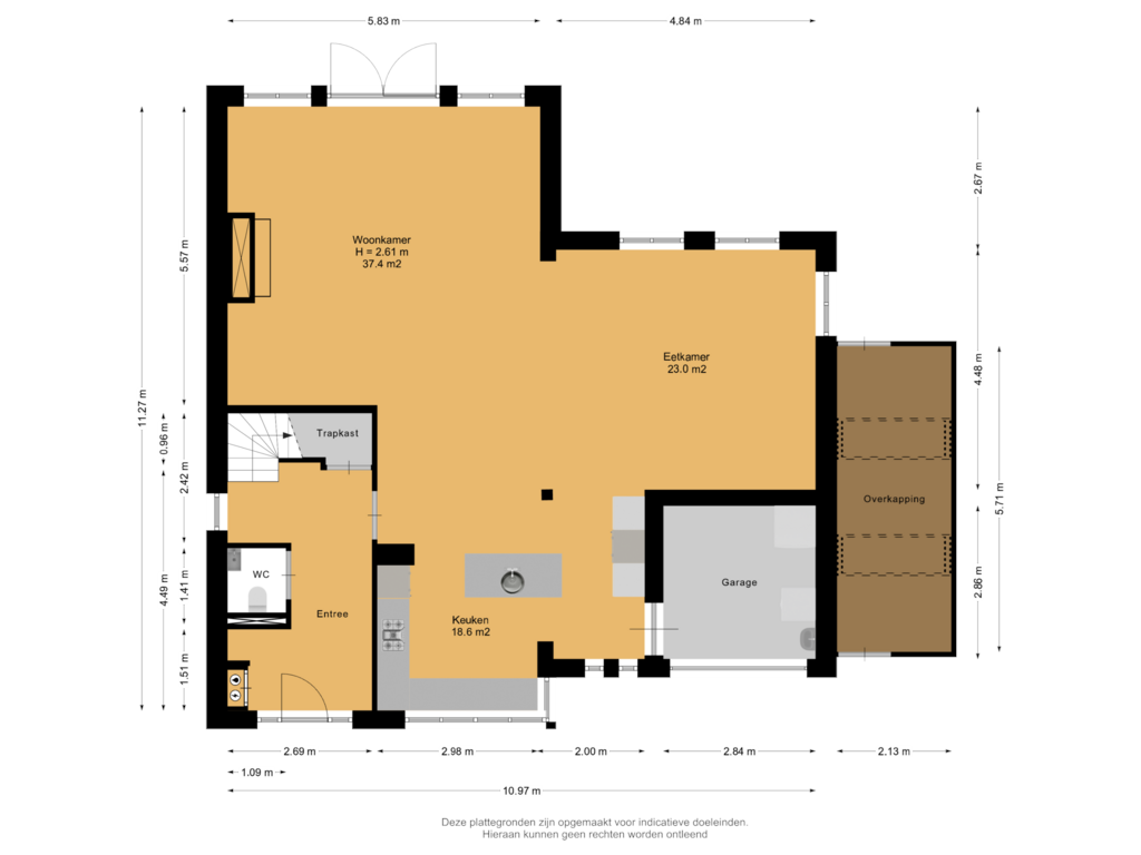 View floorplan of Begane Grond of IJsselstroom 95