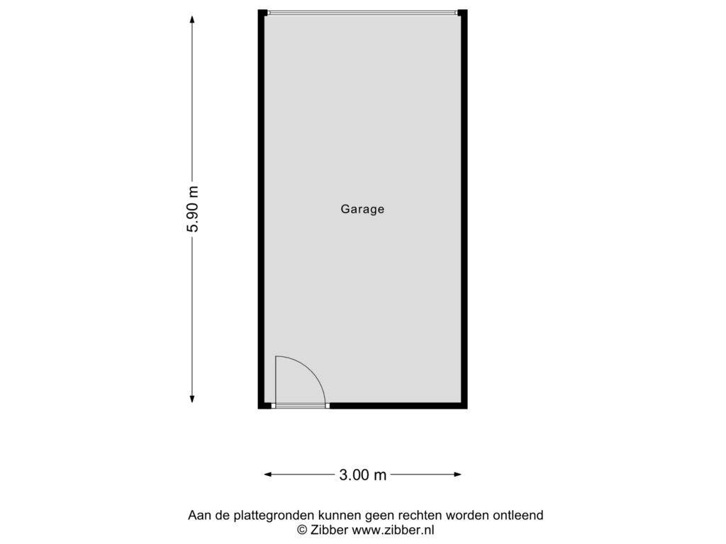 Bekijk plattegrond van Garage van Mathildastraat 42-A