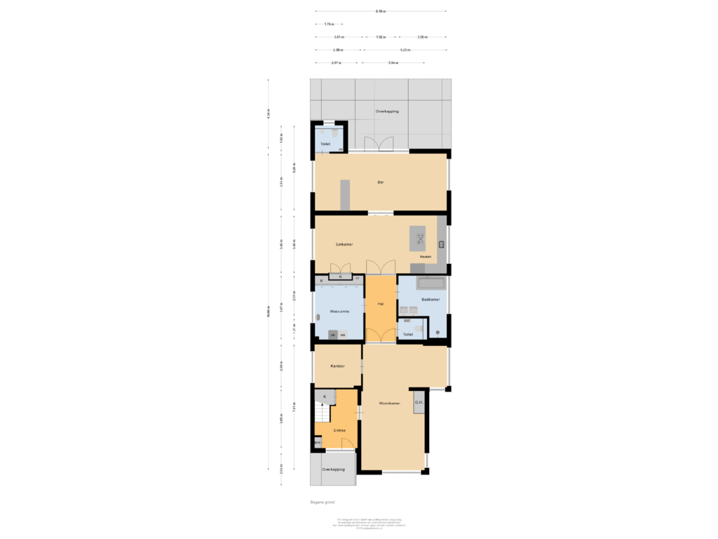 Bekijk plattegrond van Begane grond van Bankenlaan 54