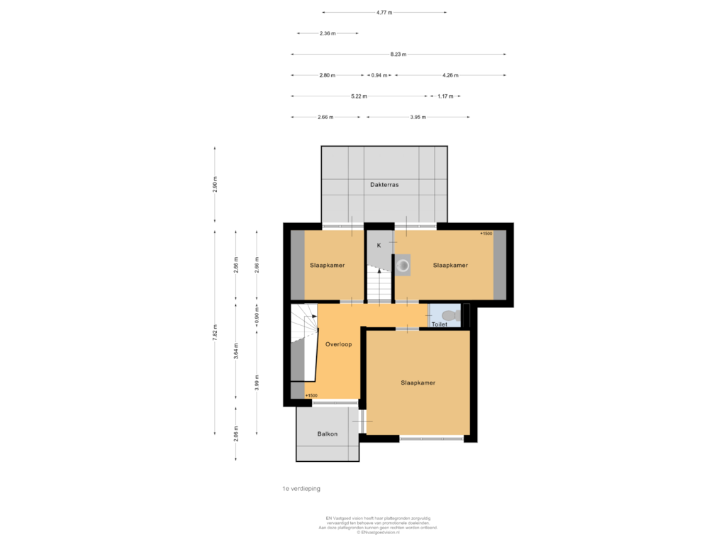 Bekijk plattegrond van 1e verdieping van Bankenlaan 54