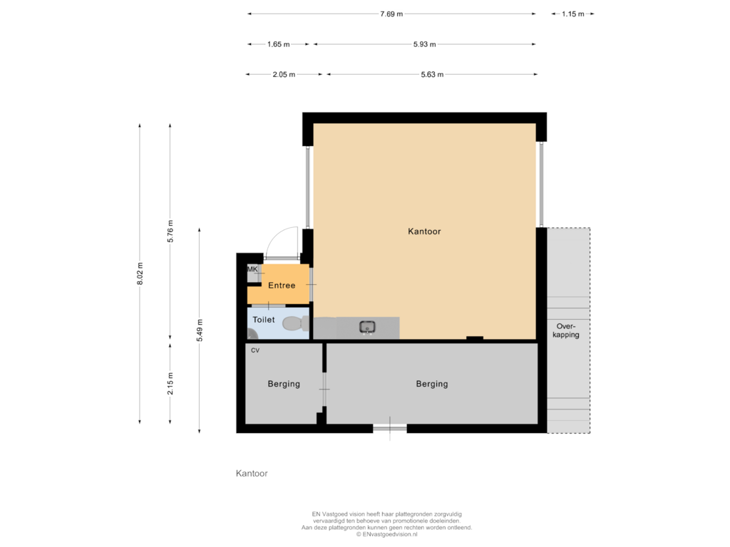 Bekijk plattegrond van Kantoor van Bankenlaan 54