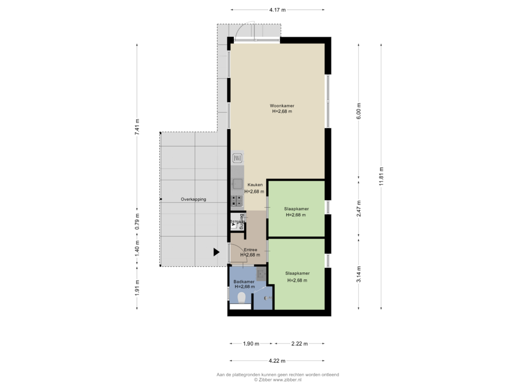 View floorplan of Begane Grond of Hommelweg 2-661