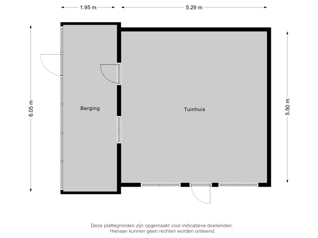 Bekijk plattegrond van Tuinhuis van Bosbergstraat 22