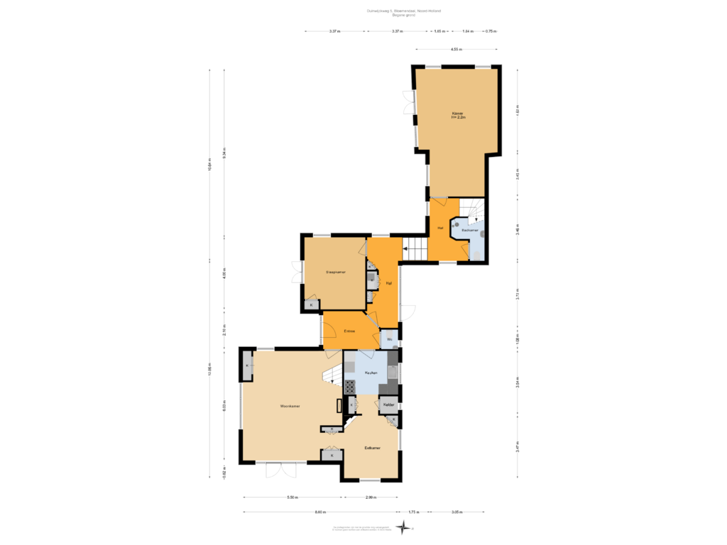 Bekijk plattegrond van Begane grond van Duinwijckweg 5