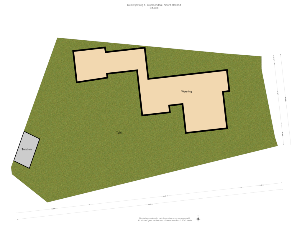 Bekijk plattegrond van Situatie van Duinwijckweg 5