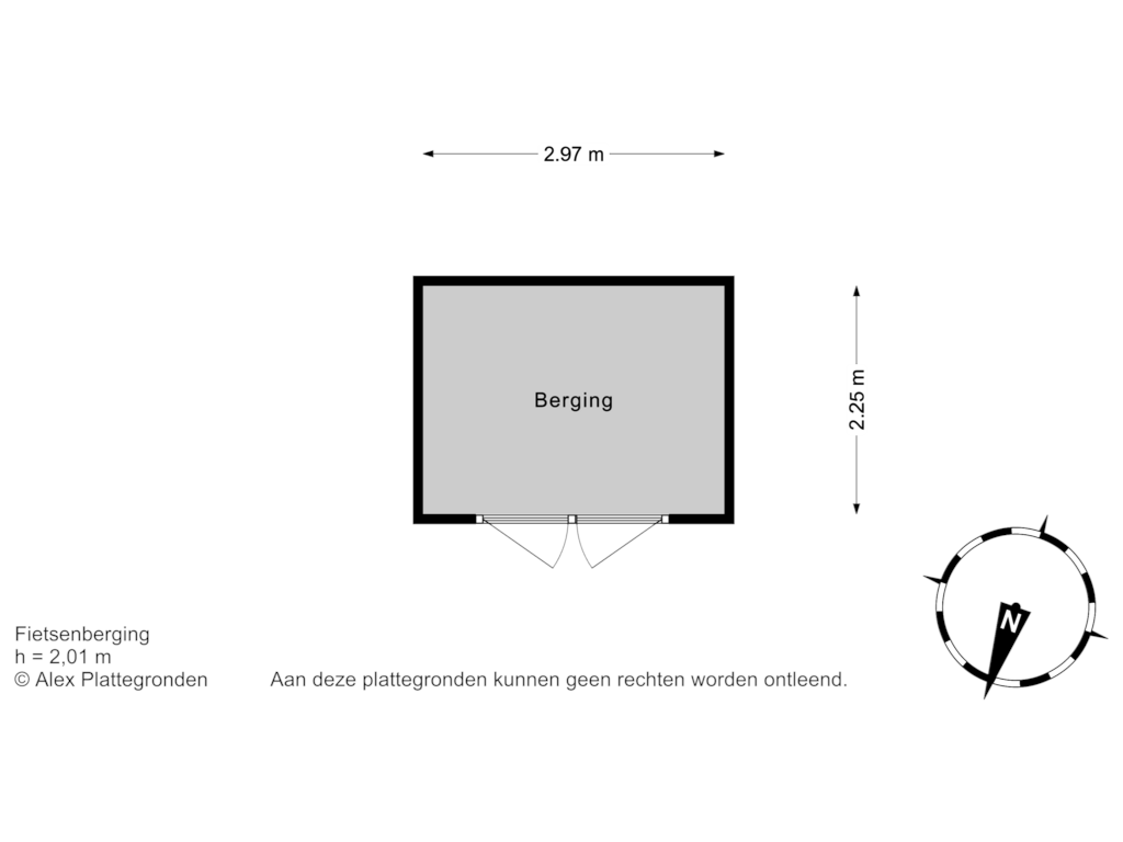 Bekijk plattegrond van Berging van Deijlerweg 67