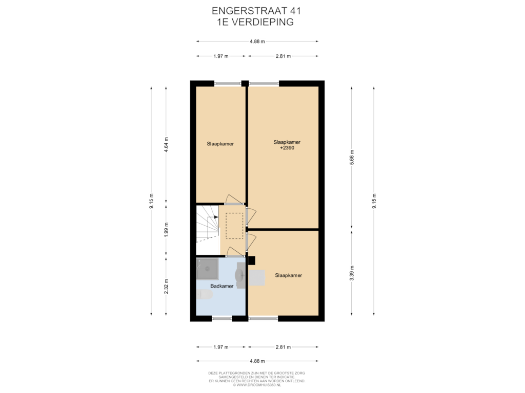 Bekijk plattegrond van 1E Verdieping van Engerstraat 41