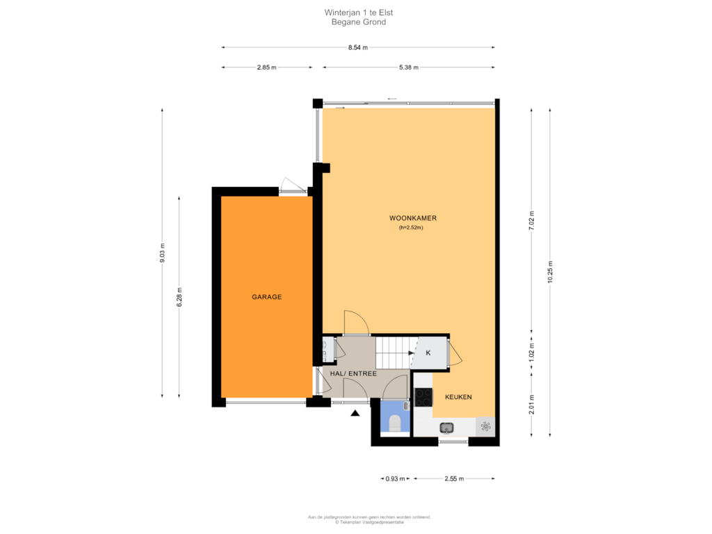 View floorplan of Begane Grond of Winterjan 1