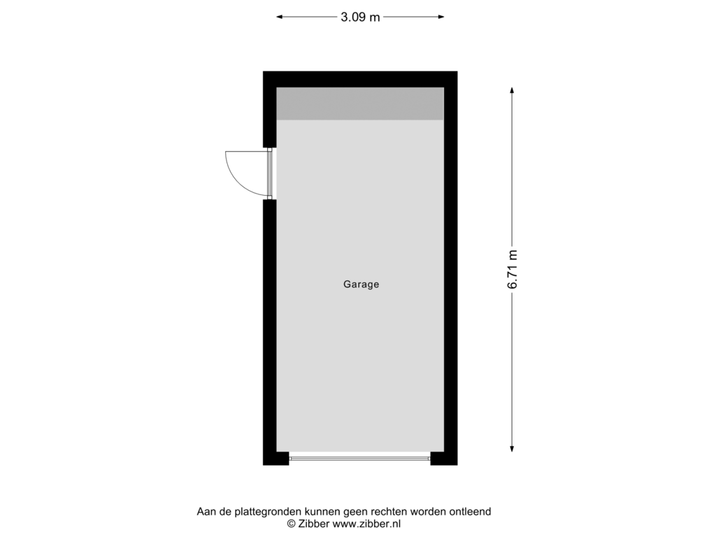 View floorplan of Garage of Kruisstraat 21