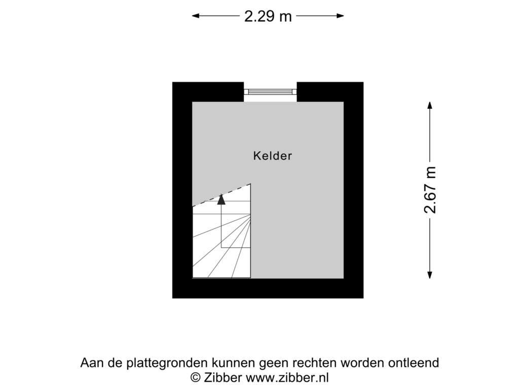 View floorplan of Kelder of Kruisstraat 21