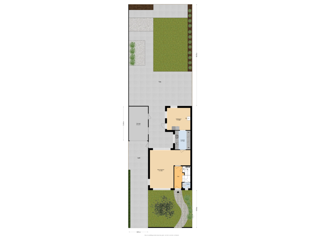 Bekijk plattegrond van Situatie van Dwarsweg 23