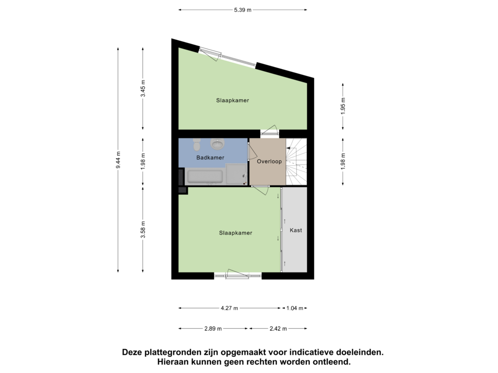 Bekijk plattegrond van Eerste Verdieping van Molièrelaan 33