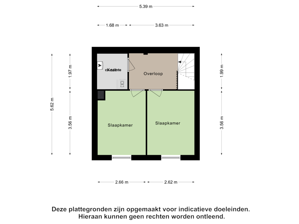 Bekijk plattegrond van Tweede Verdieping van Molièrelaan 33