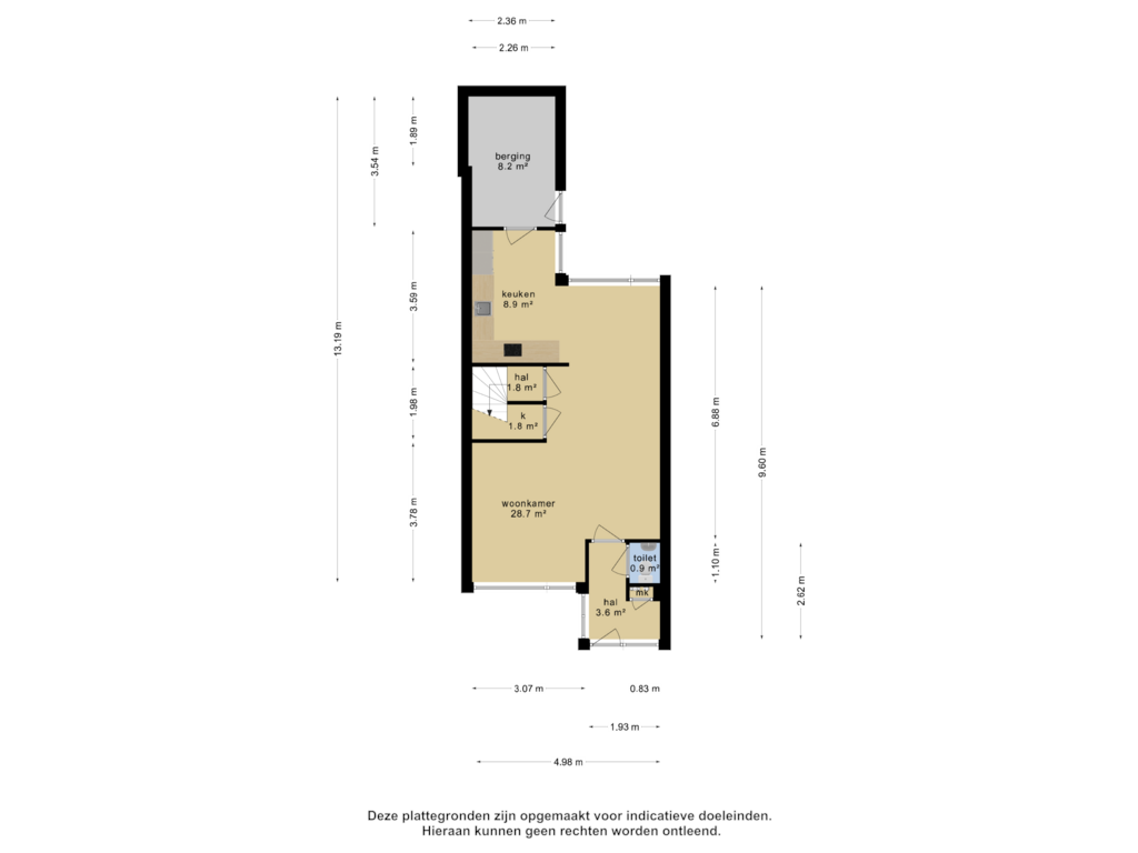 Bekijk plattegrond van Begane grond van De Merel 27