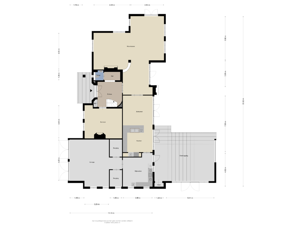 Bekijk plattegrond van Begane Grond van Spechtlaan 4