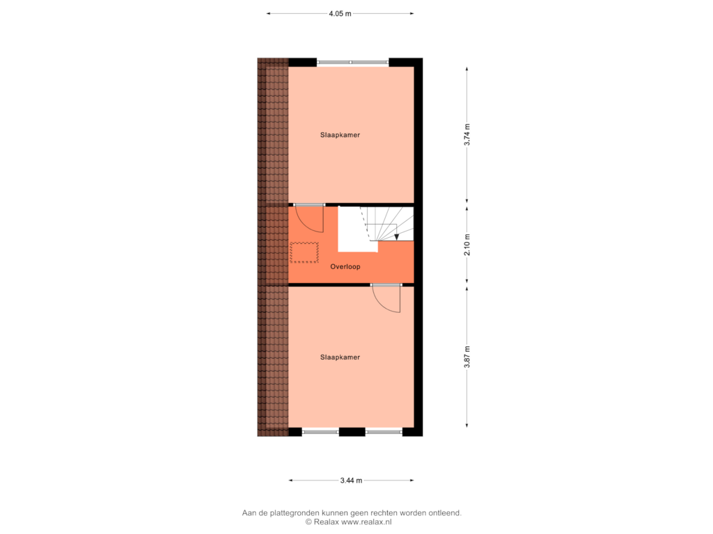 View floorplan of Verdieping of Oostveenweg 90