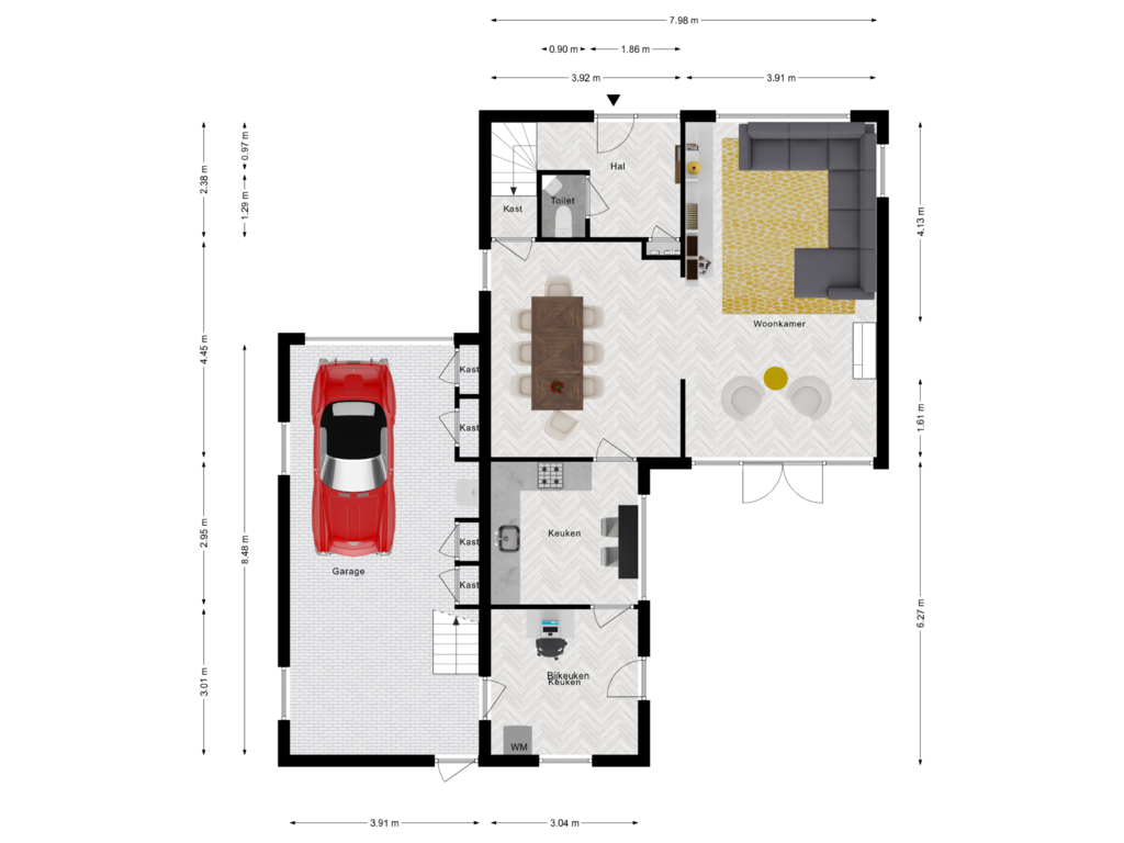 View floorplan of Begane grond of Beatrixlaan 37