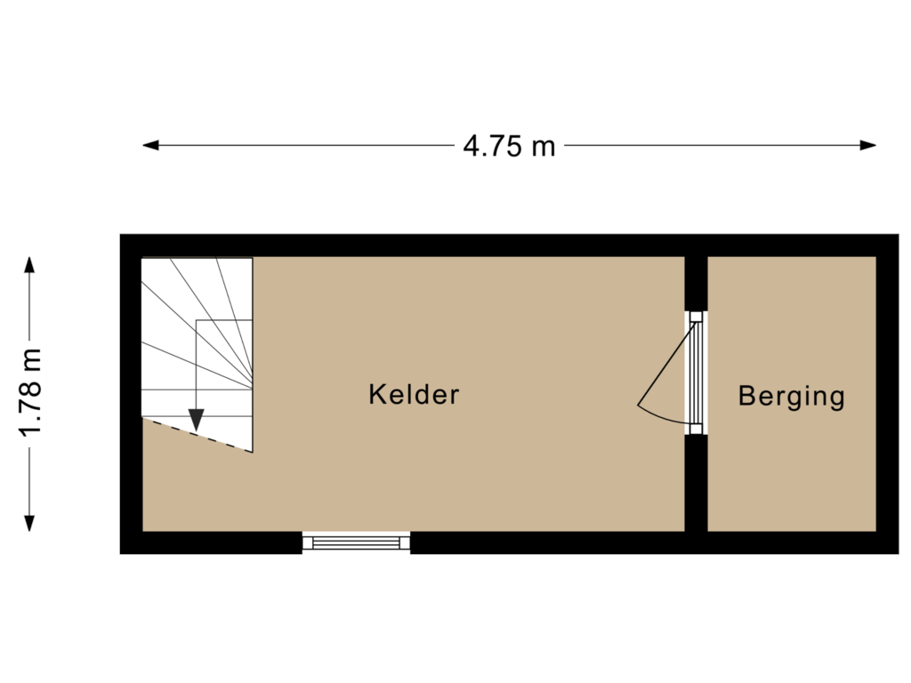 Bekijk plattegrond van Kelder van Gelpenberg 11