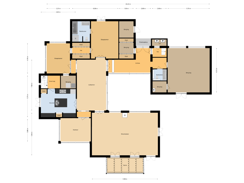 Bekijk plattegrond van Begane grond van Gelpenberg 11